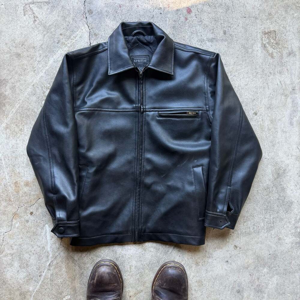 Vintage Smith Black Leather Jacket Size S